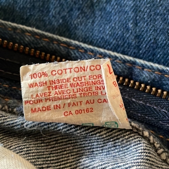 Great Western Garment Jeans Pants Vtg 90s Straight Leg Blue Bootcut Denim Sz 30 - Picture 5 of 9